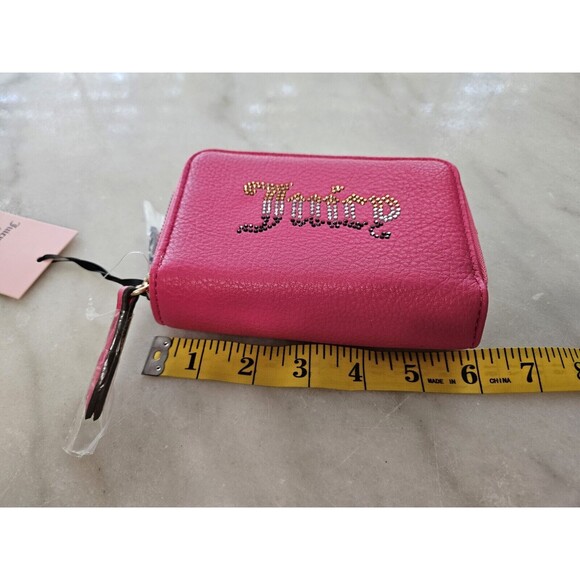 JUICY COUTURE HOT PINK DOUBLE ZIP AROUND WALLET, *NEW WITH TAGS!* - Picture 11 of 12